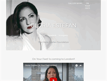 Tablet Screenshot of gloriaestefan.com